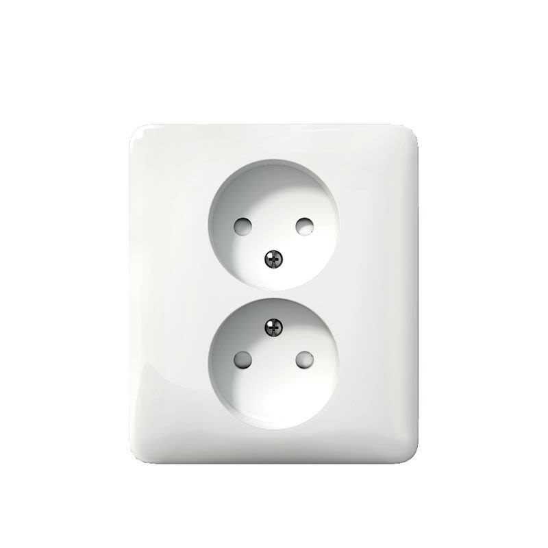 Schneider Electric Exxact WDE008284 Vägguttag infällt, ojordat, 2-vägs