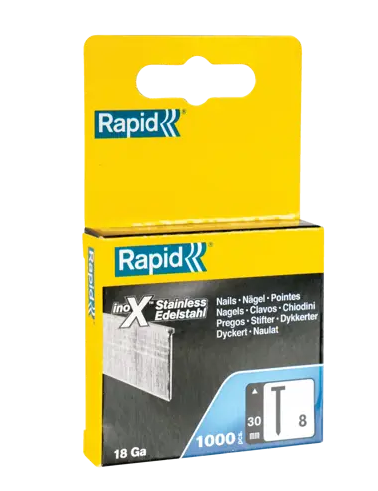 Rapid Nr 8 Dyckert rostfri 30 mm, 1000-pack
