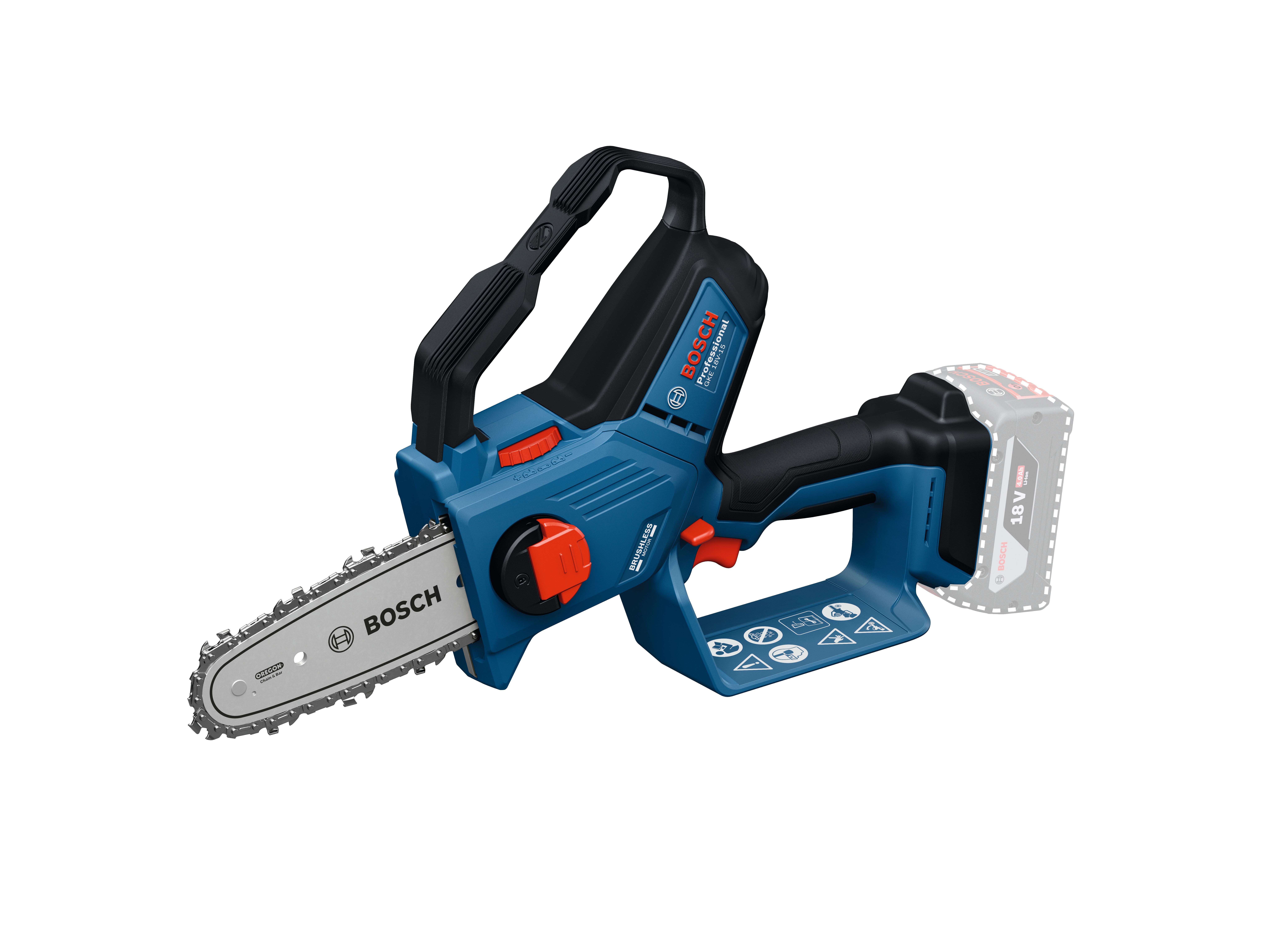 Bosch GKE 18V-15 Grensåg utan batteri och laddare