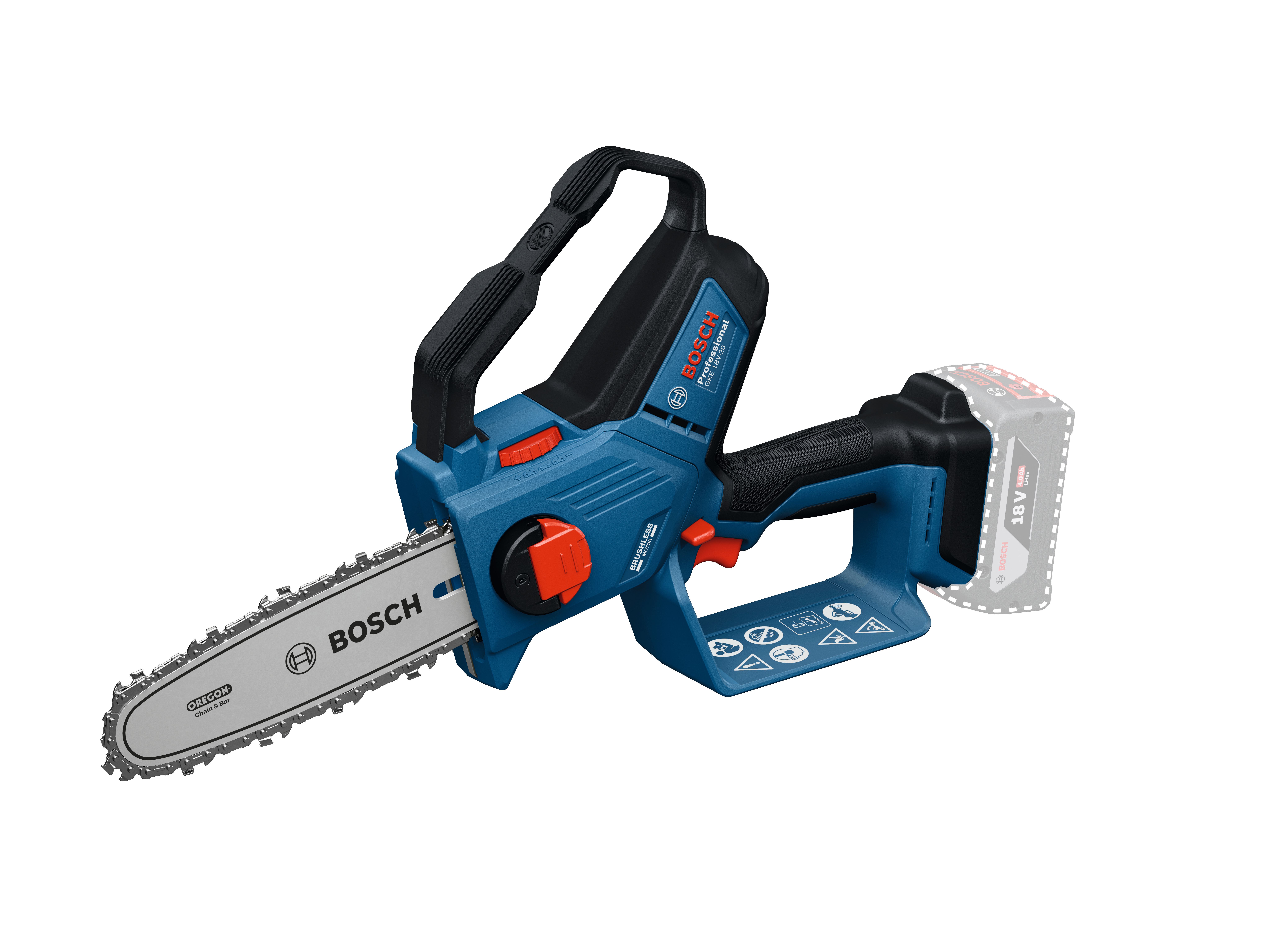 Bosch GKE 18V-20 Grensåg utan batteri och laddare