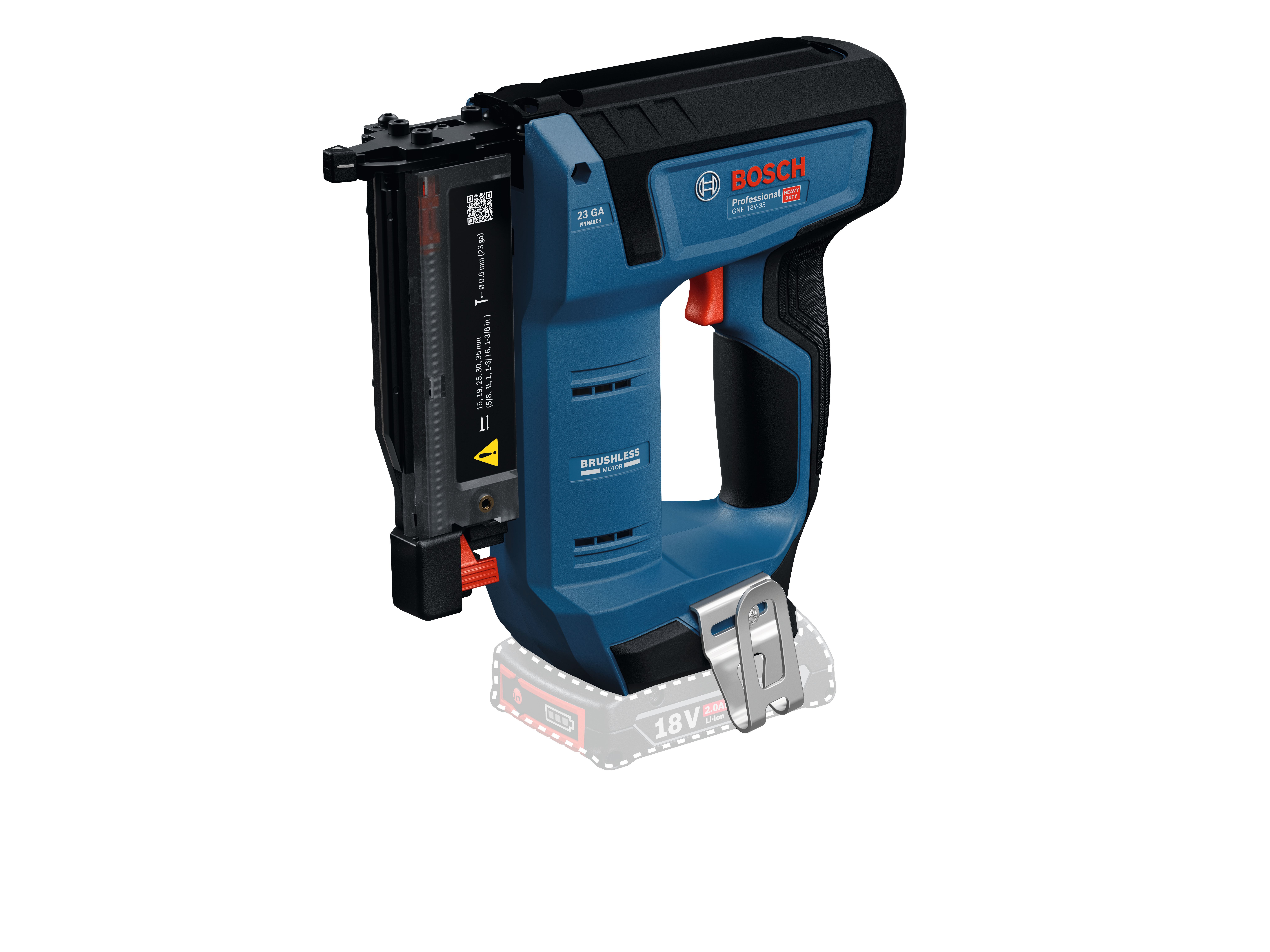 Bosch GNH 18V-35 Dyckertpistol utan batteri och laddare, med box