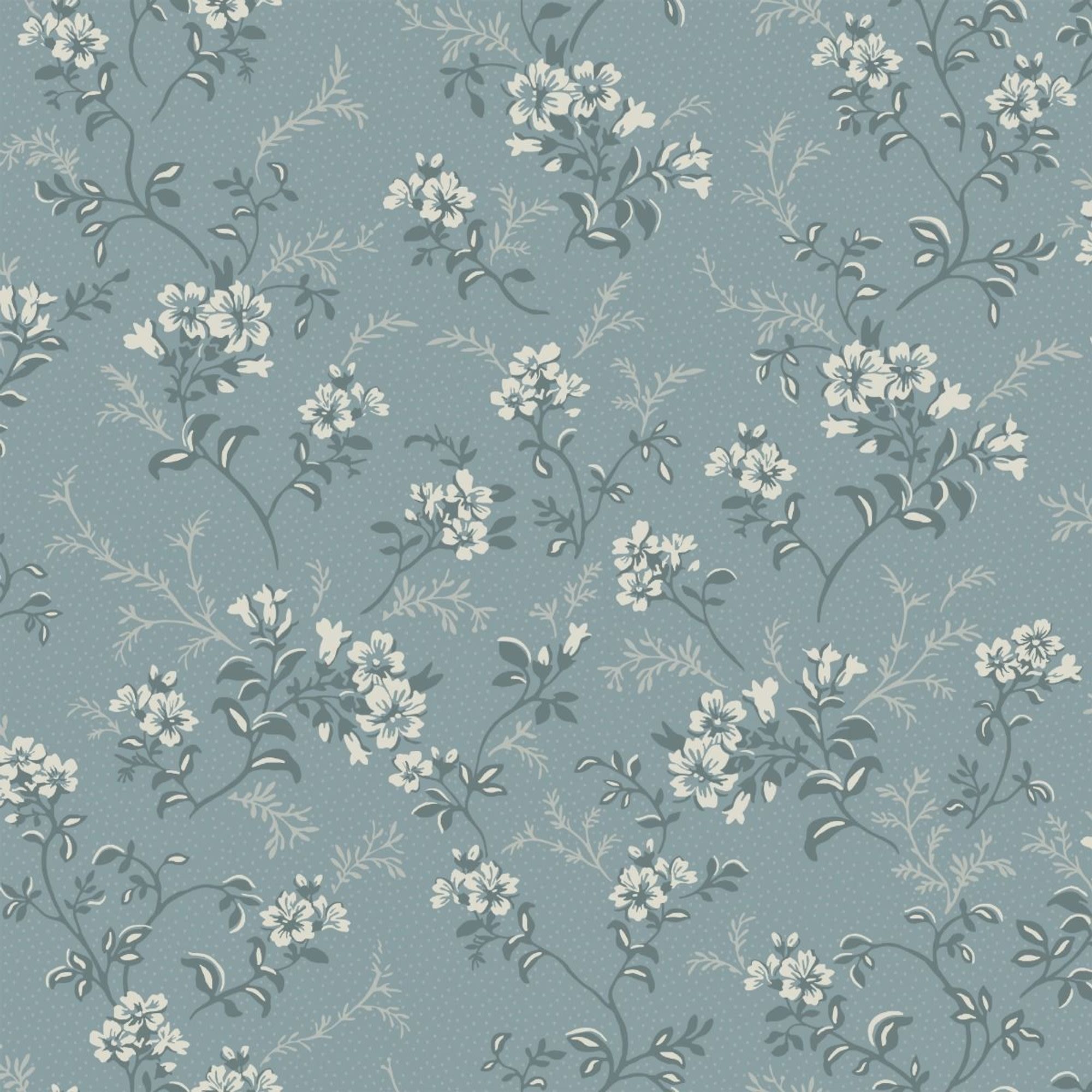 Duro Sonja 536-03P Tapetprov Flora, Blå