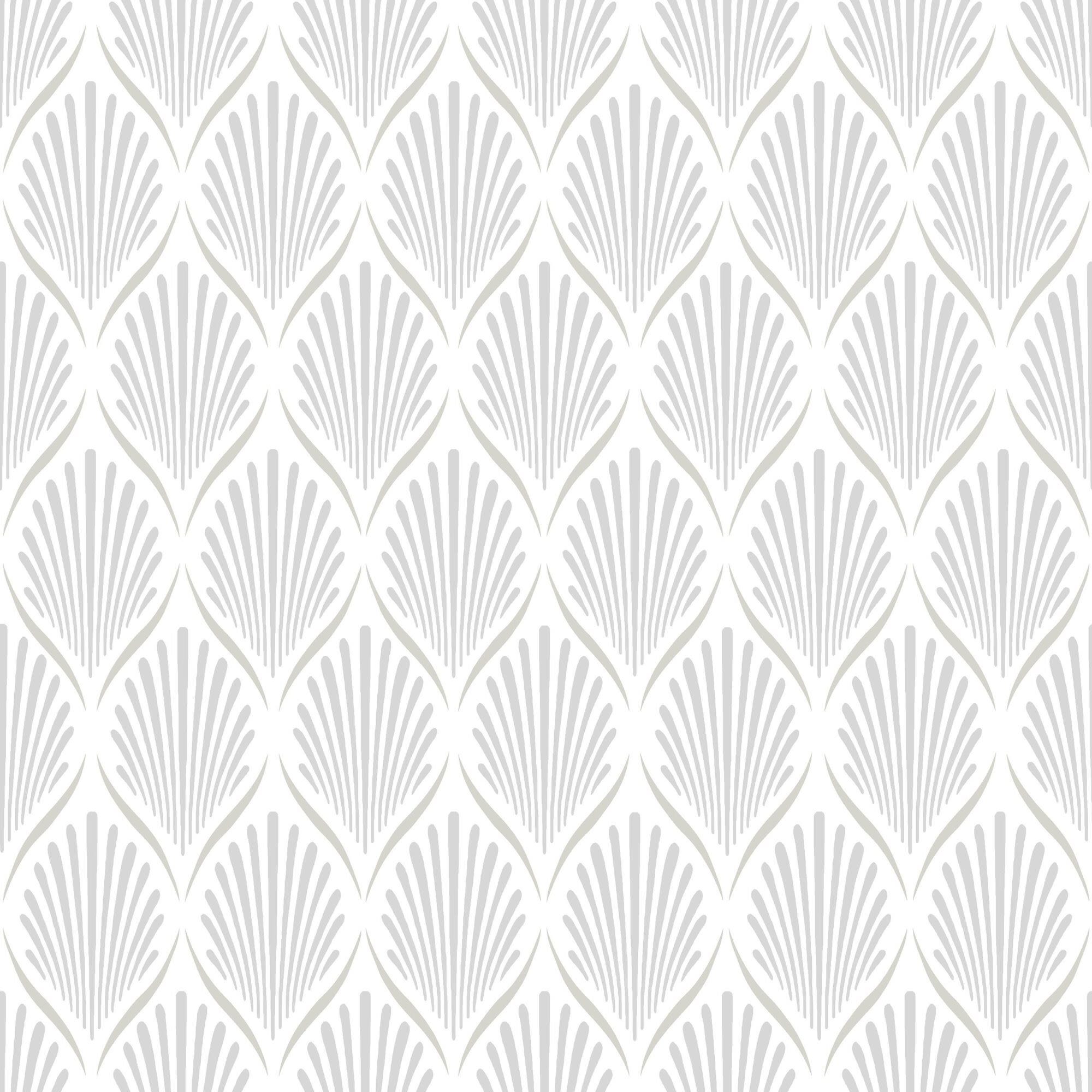 Duro Lilly 681-01P Tapetprov Blommor & Blad, Vit