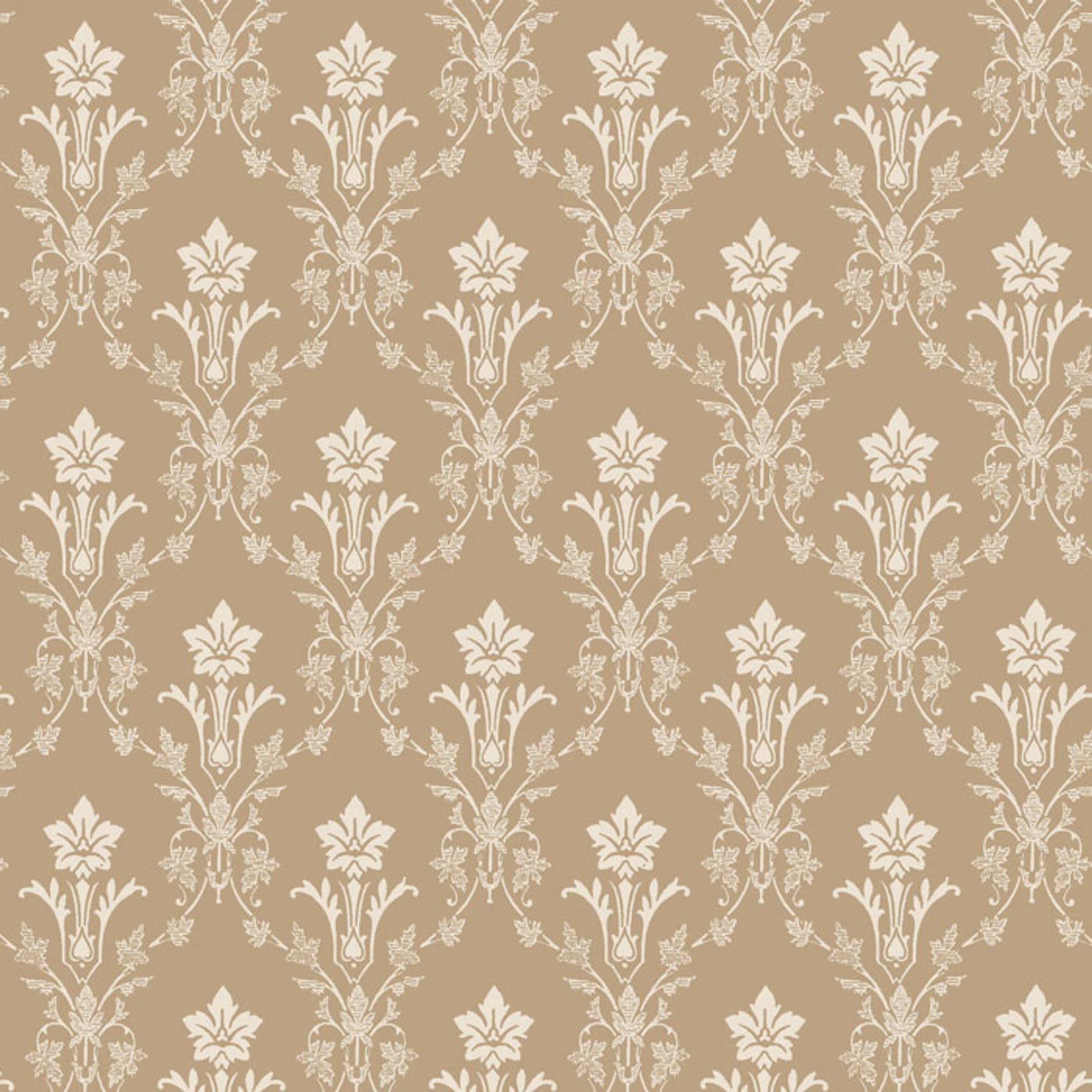 Duro Hudiksvalls Teater 037-24P Tapetprov Gammalsvenska Papper, Beige