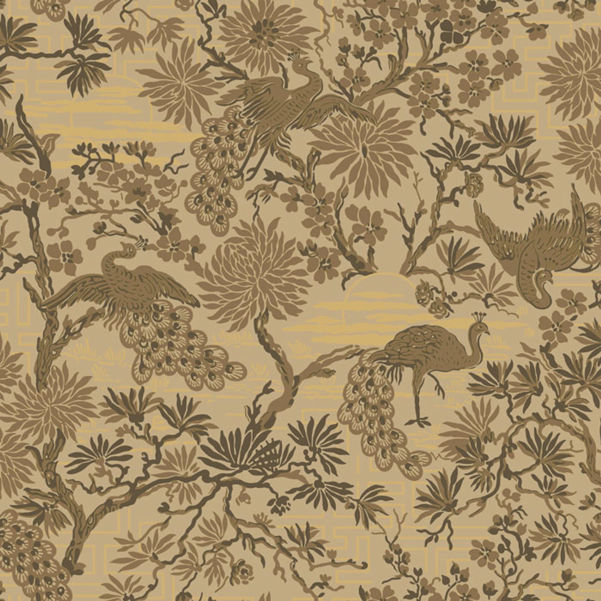 Duro Brunnsgatan 095-06P Tapetprov Gammalsvenska Papper, Beige/Brun