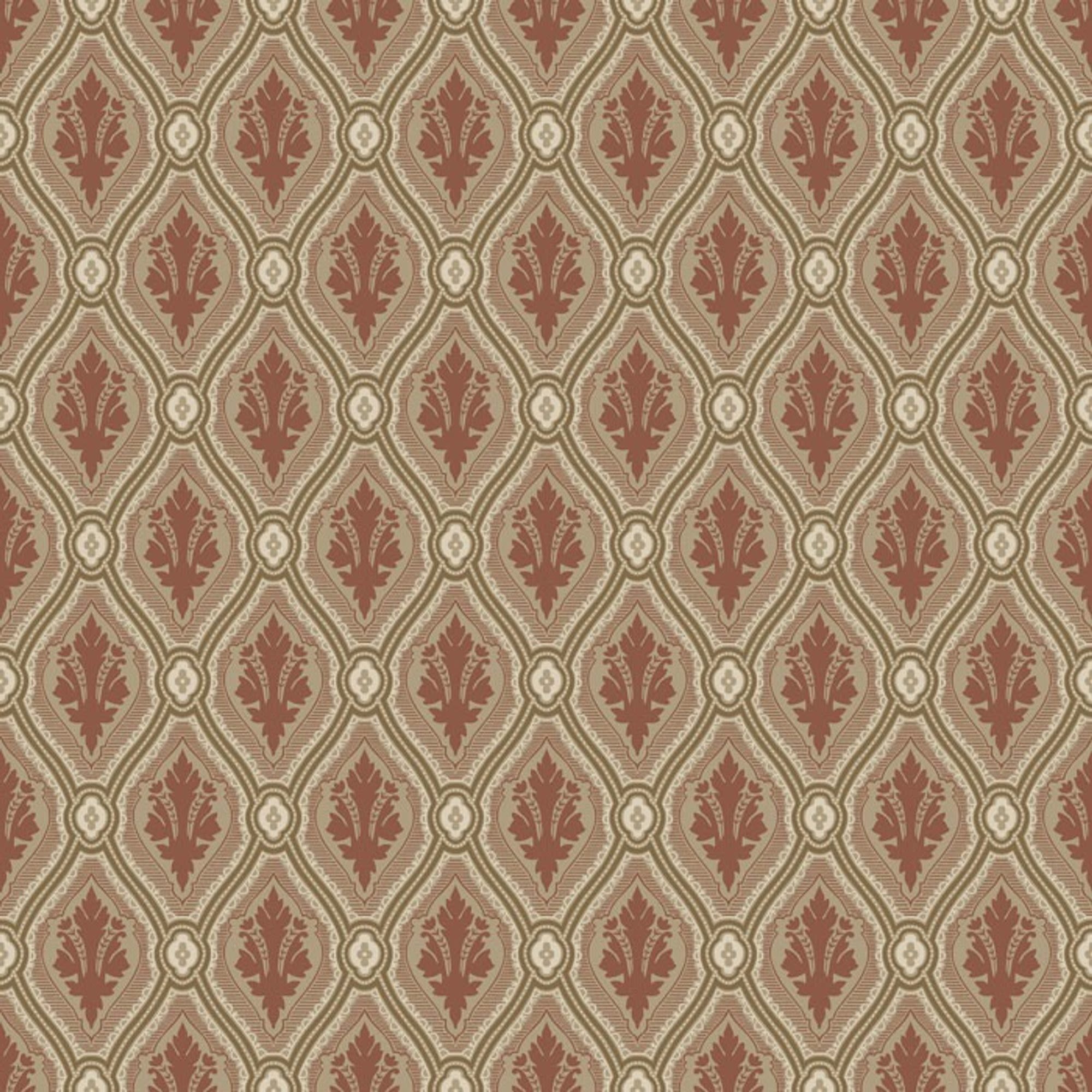 Duro Lillstugan 541-01P Tapetprov Gammalsvenska Papper, Röd