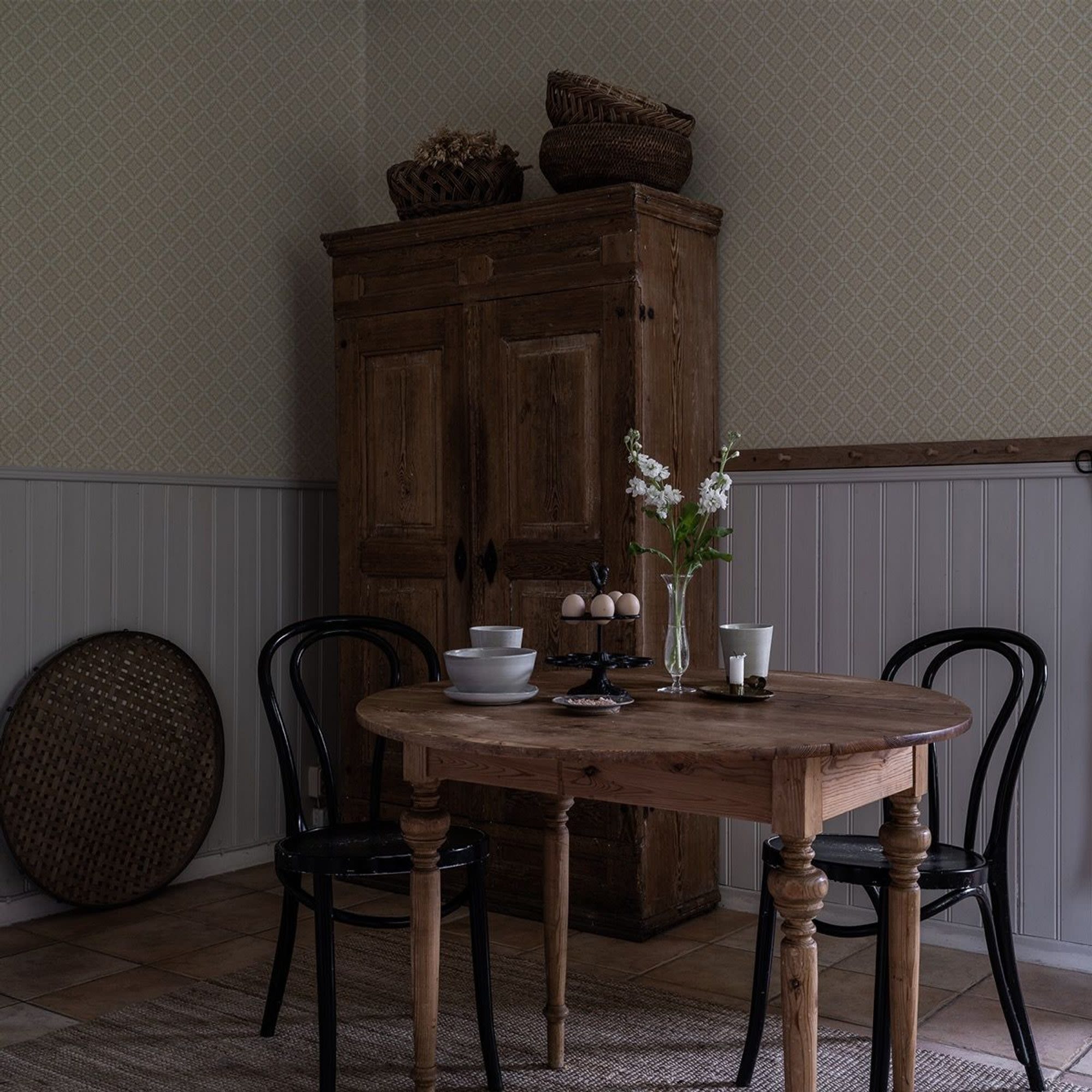 Duro Ingrid 516-02 Tapet Gammelsvenska Klassiker 1850-1950 Gul