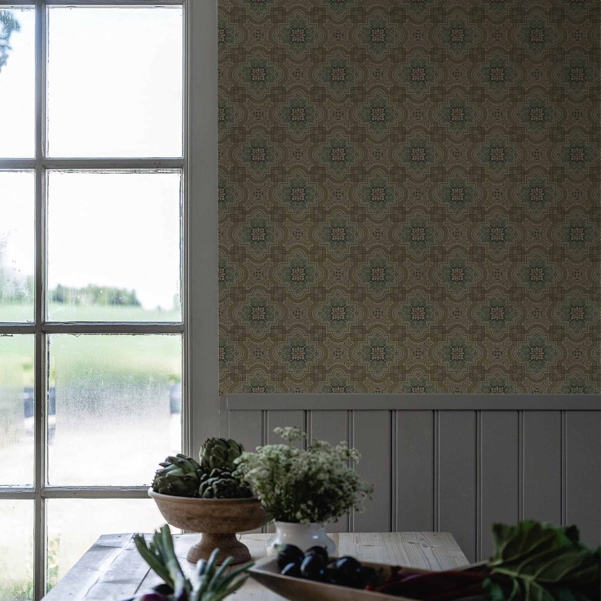 Duro Alnön 517-02 Tapet Gammelsvenska Klassiker 1850-1950 Beige