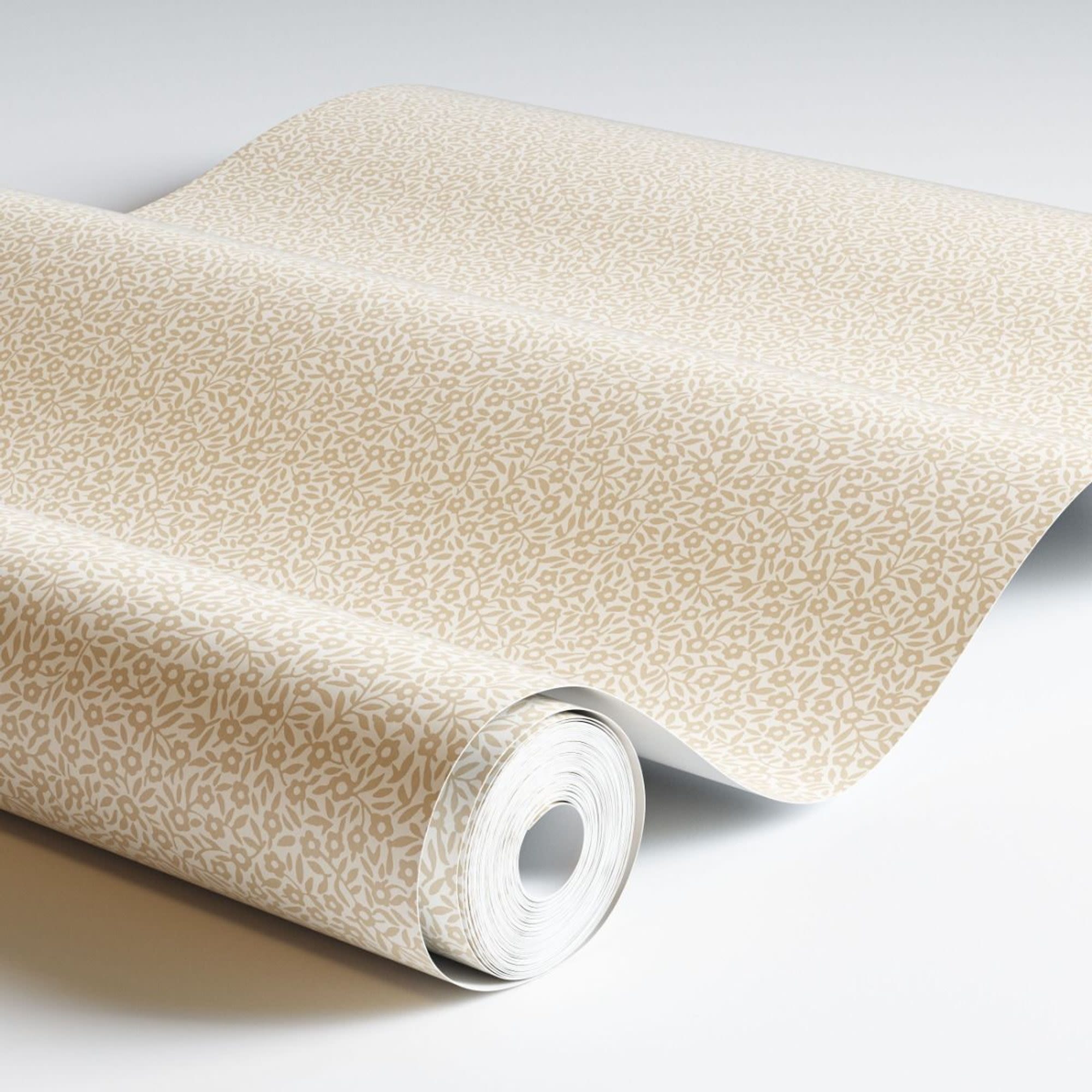 Duro Smulan 223-03P Tapetprov Småmönstrat, Vit/Puderrosa