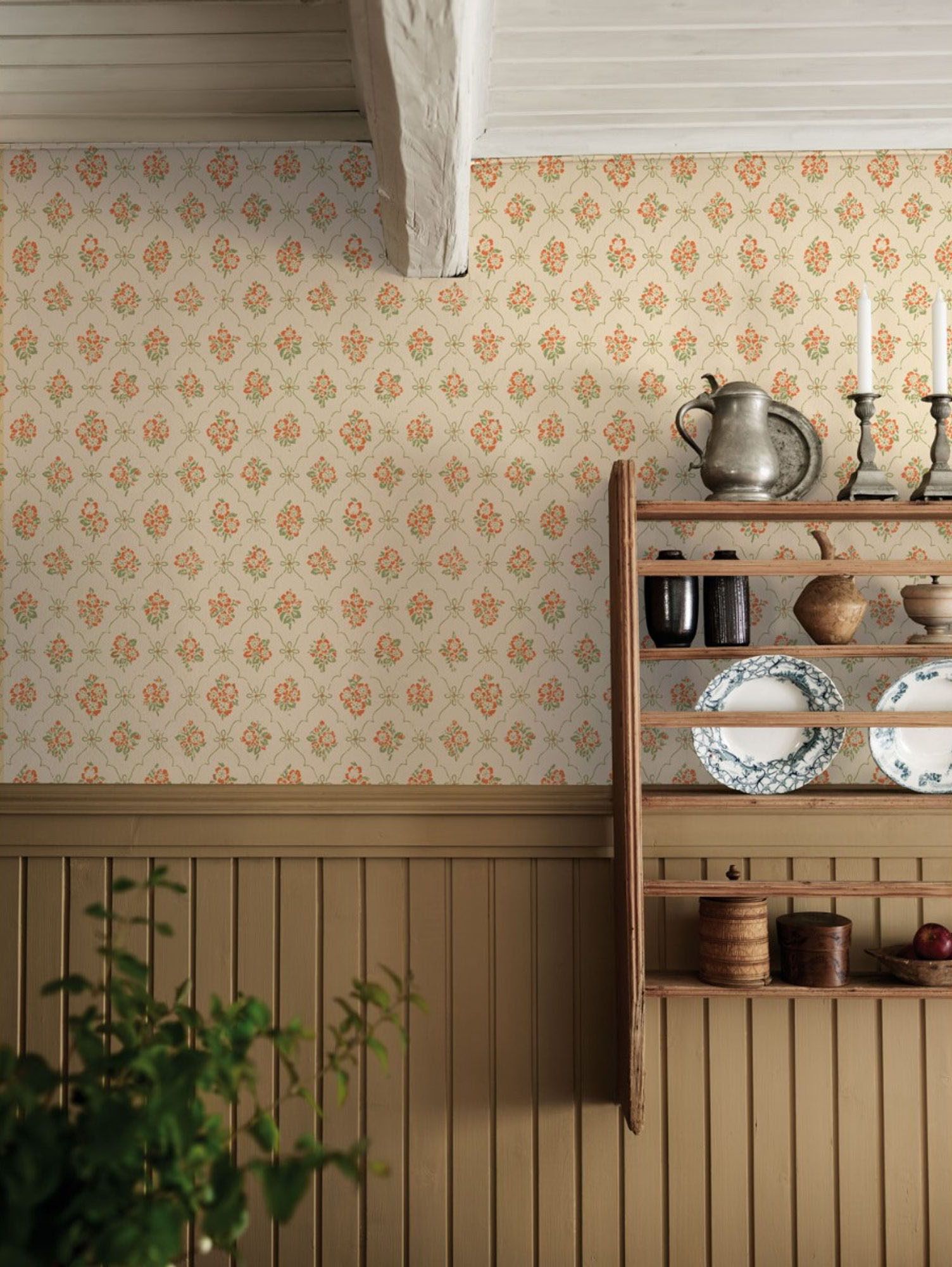 Duro Lovisa 040-05 Tapet Gammalsvenska Papper Beige