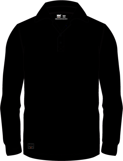 Helly Hansen Workwear Tech 79250-992 Tröja med krage, svart Svart