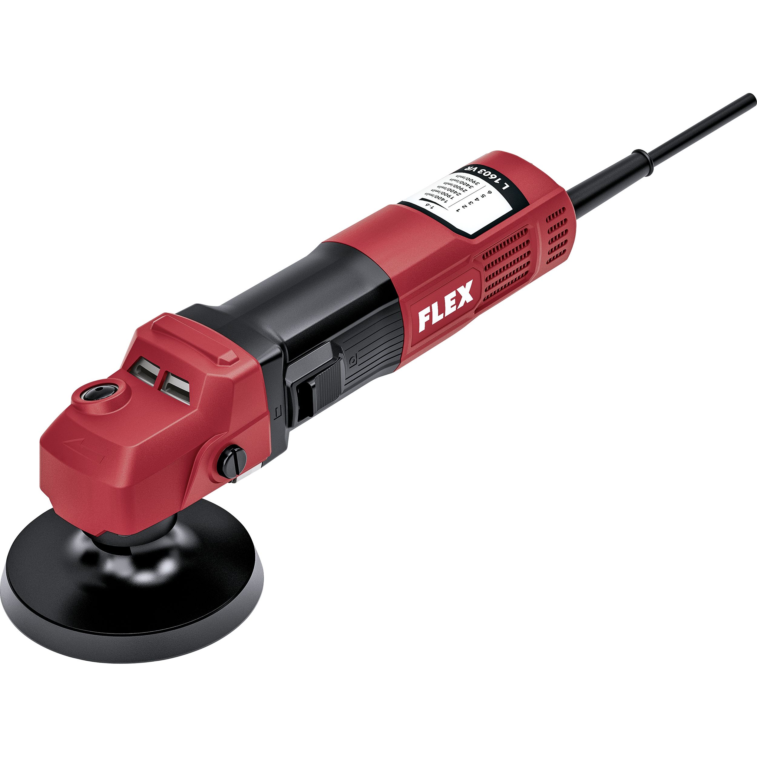 Flex L1603VR Polermaskin utan batteri och laddare