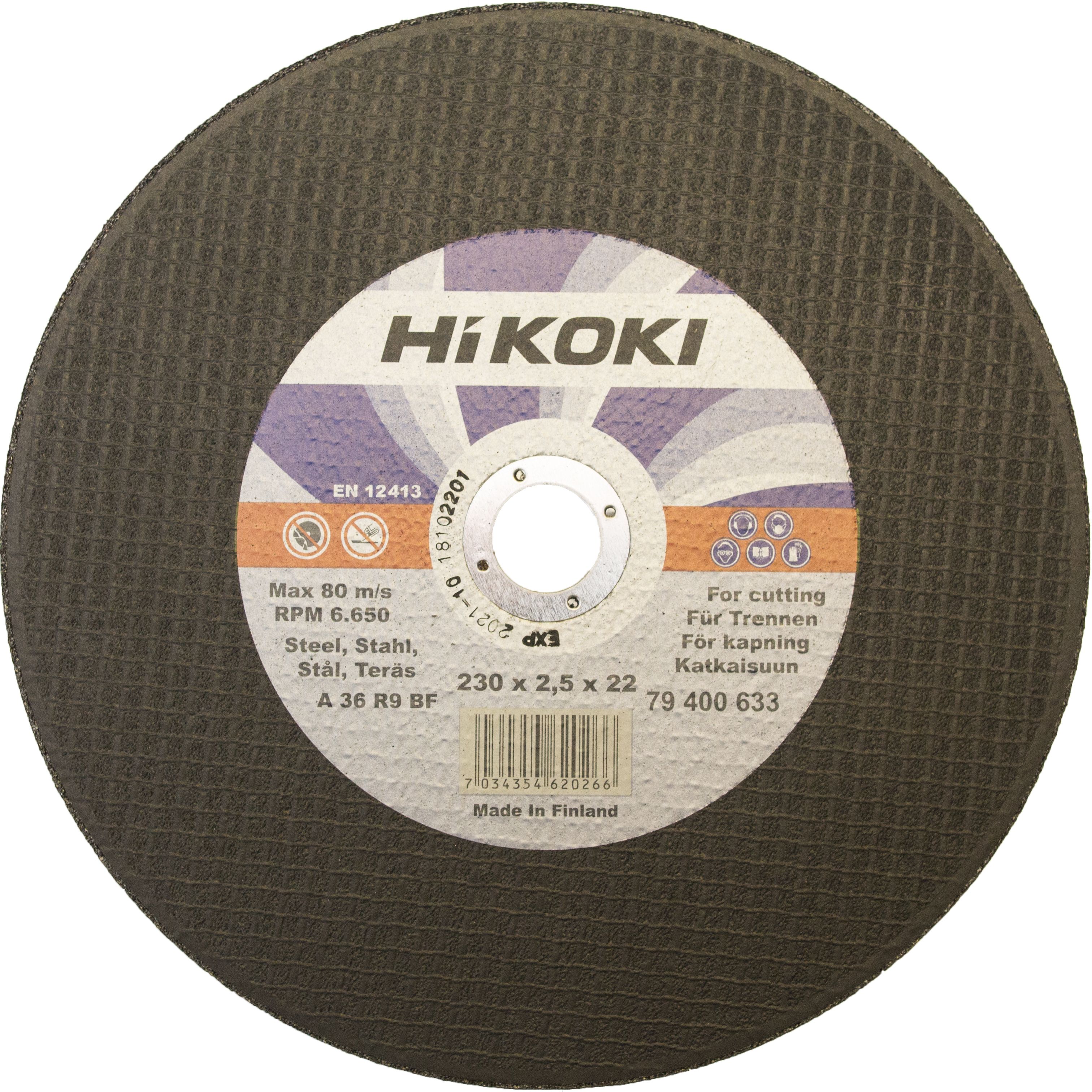 HiKOKI 0 Kapskiva stål, 180x2,5 mm