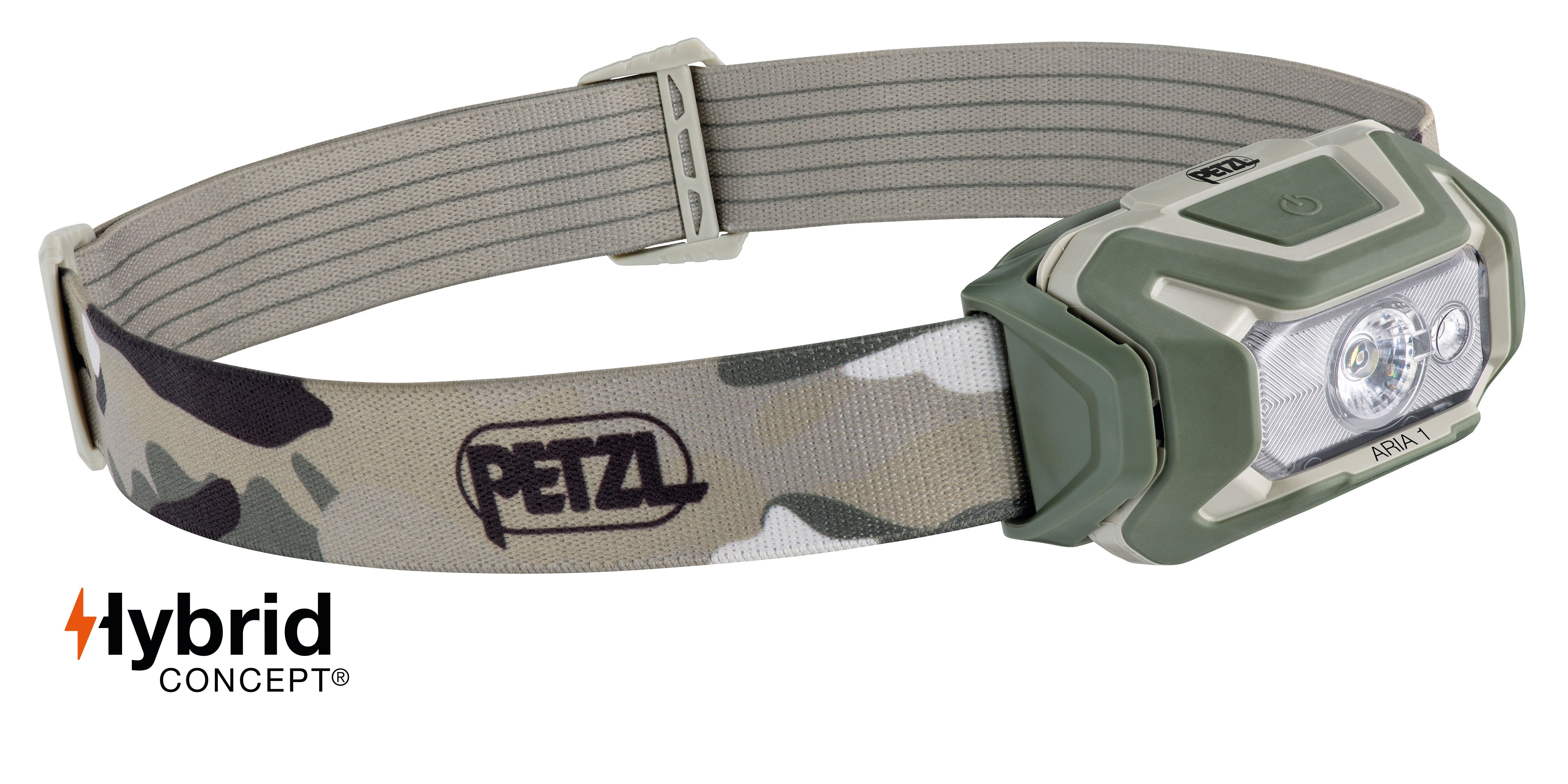 Petzl ARIA 1 RGB Pannlampa Närbelysning och grundläggande användning Kamouflage
