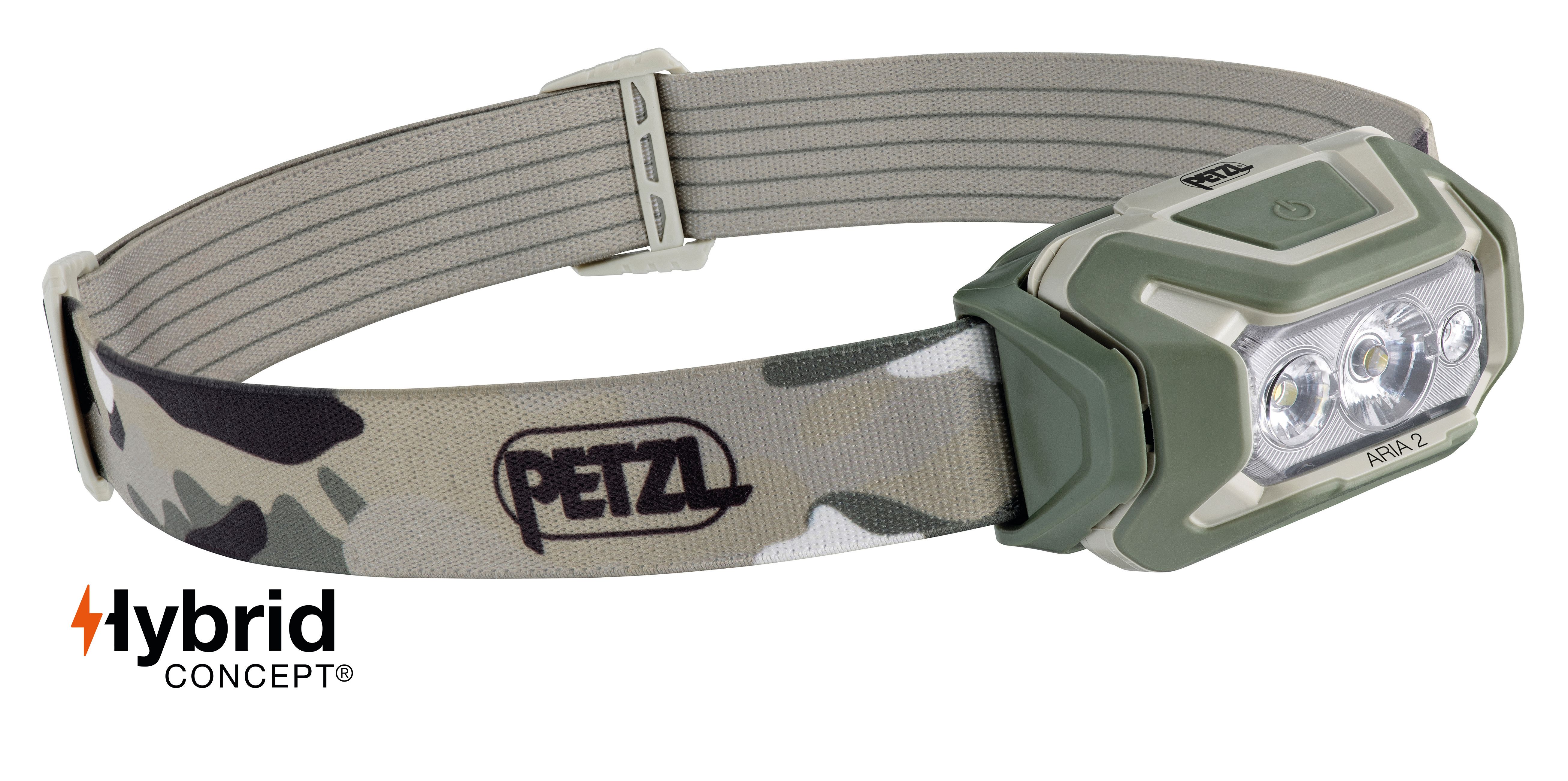 Petzl ARIA 2 RGB Pannlampa Kraftfull och smidig Kamouflage