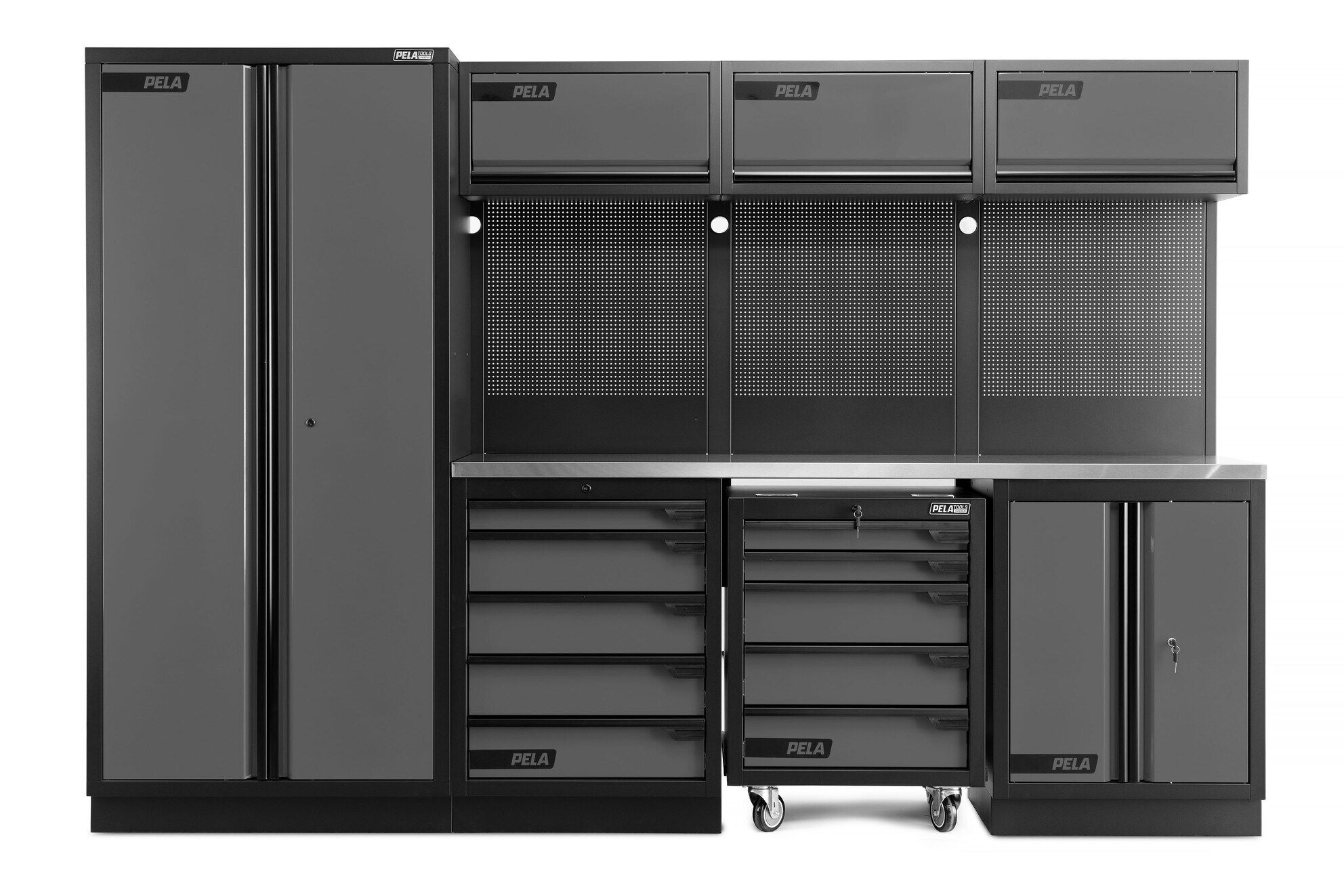 PELA 2.0 546213 Garageinredning Grå/svart
