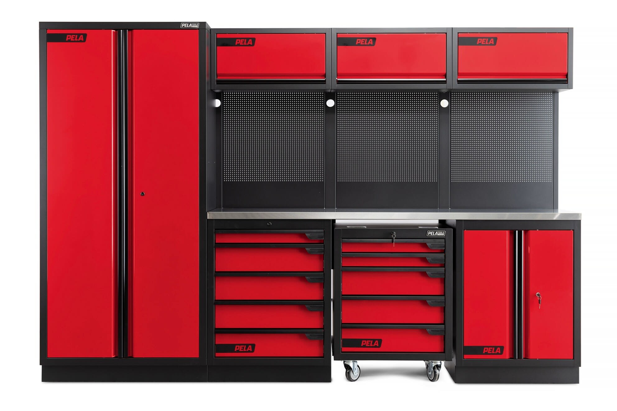 PELA 2.0 546214 Garageinredning Röd/svart