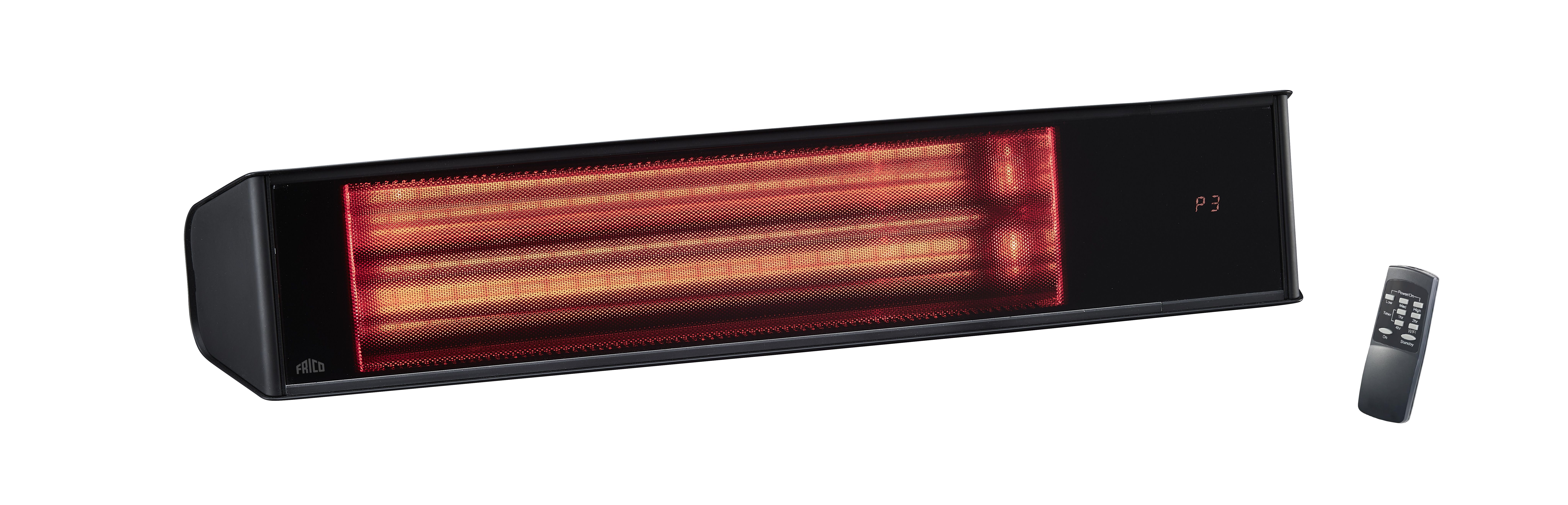 Frico Relax Glass Compact Infravärmare svart, 2000 W, 230 V