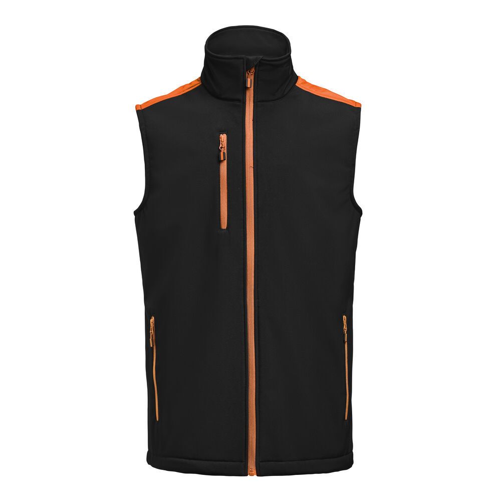 Printer Softshell 2261083 Väst svart/orange M