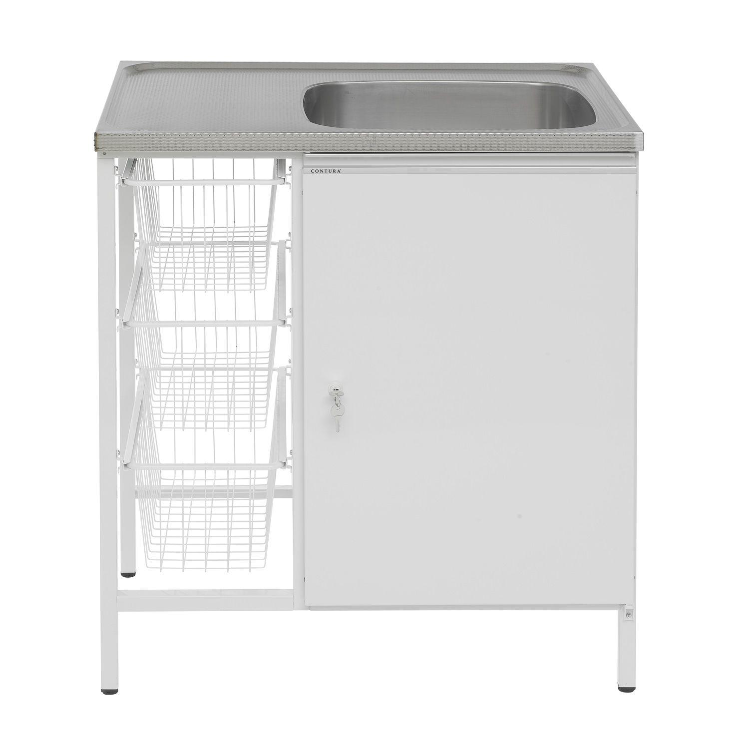 Contura 8032429 Tvättbänk med hål för blandare, höger