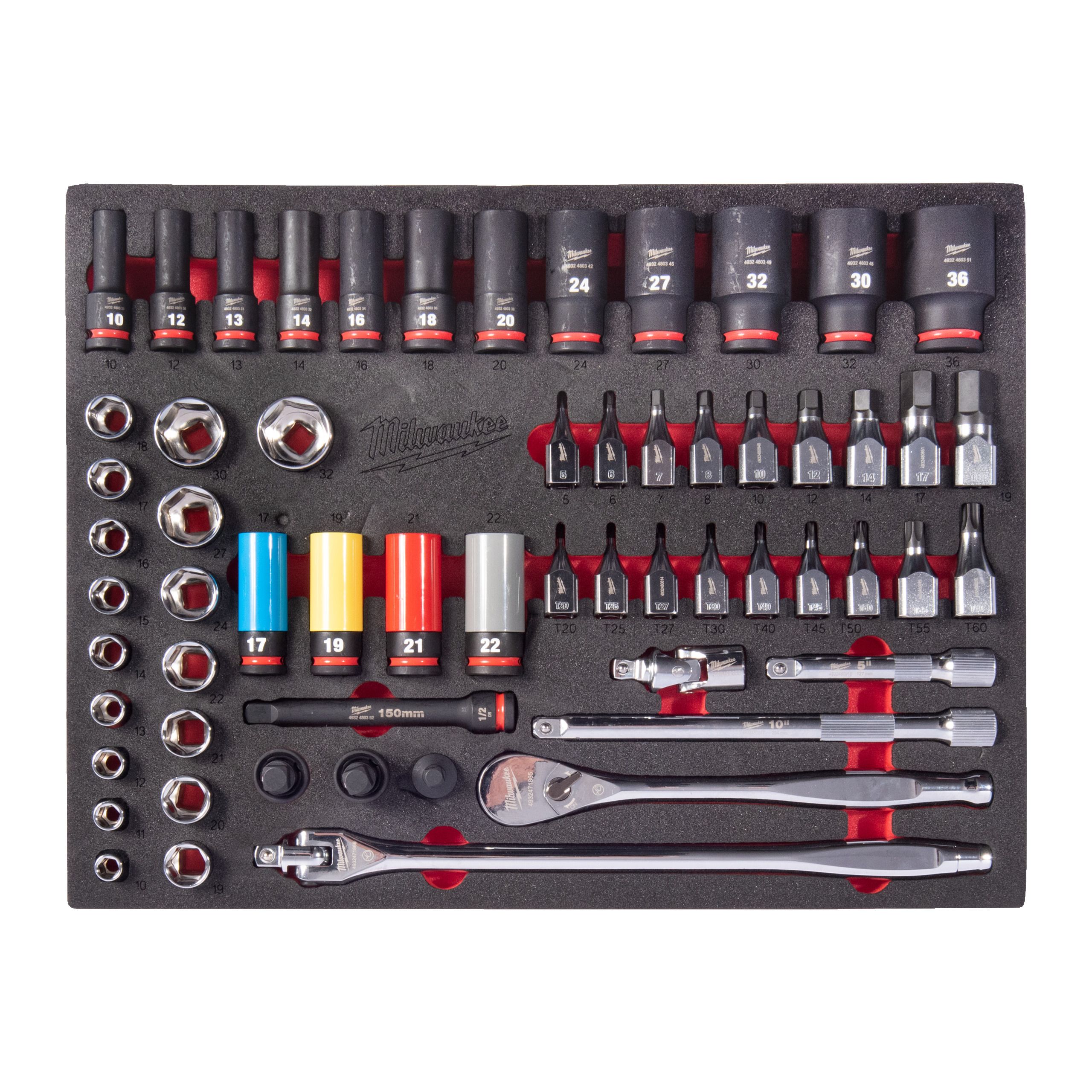 Milwaukee 4932500757 Krafthylssats 60 delar
