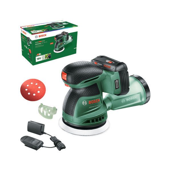 Bosch UNIVERSAL ORBIT Excenterslip med batteri och laddare