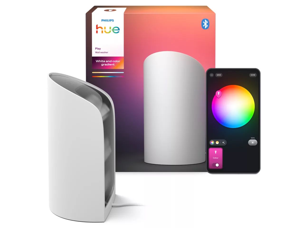 Philips Hue Play Wall Washer Bordslampa RGB, 1035 lm Vit