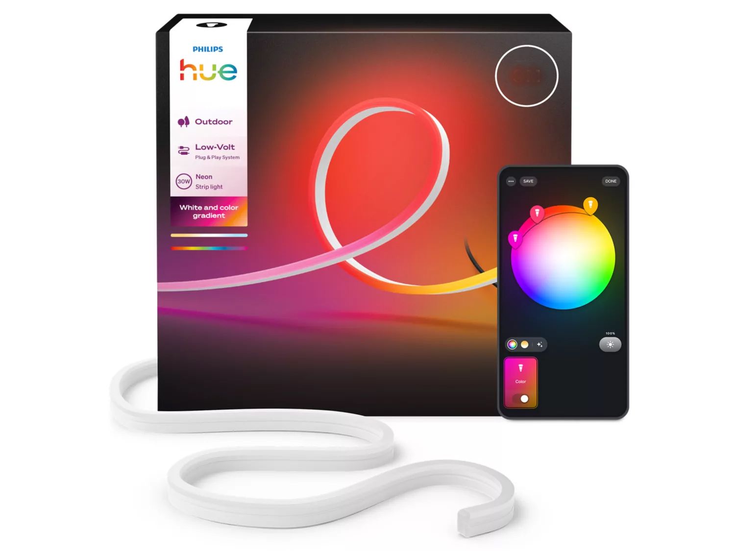 Philips Hue 929004276902 LED-list 30 W, 1100 lm, RBGW 3 m