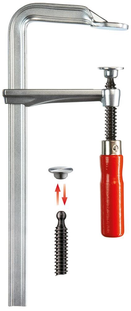 Bessey GZ50 Skruvtving Snabb fixering, stabil Spännvidd 500 och djup 120 mm