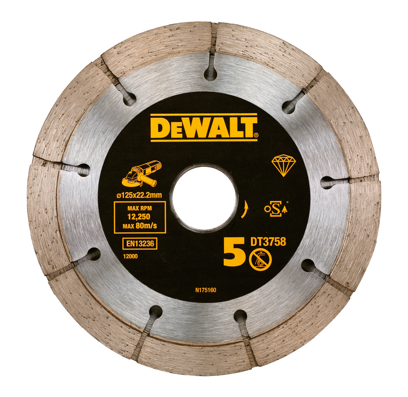 Dewalt DT3758-QZ Fogfrässkiva 125 mm