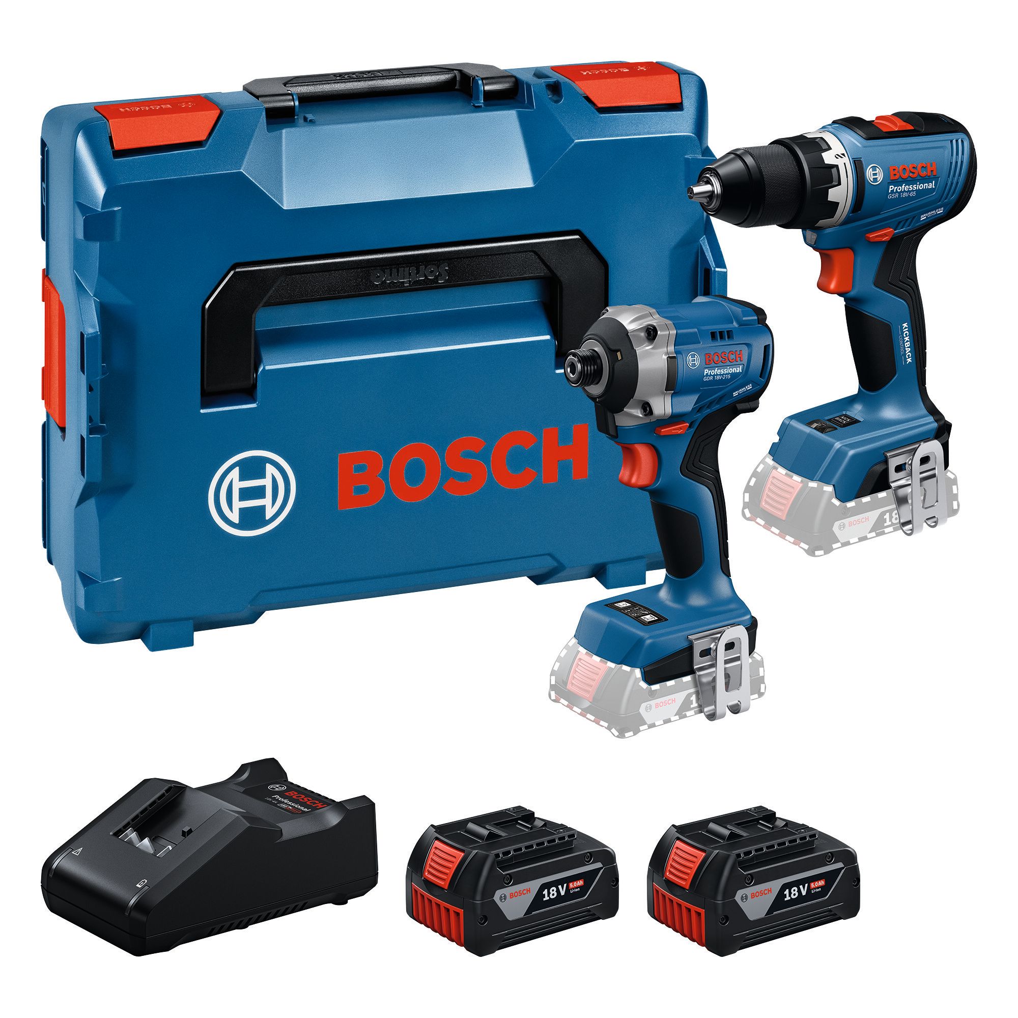 Bosch 0615A50090 Akkukonesarja akkujen ja laturin kanssa