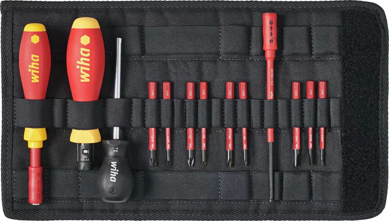 Wiha TorqueVario-S Momentskruvmejselsats 14 delar, 0,8-5,0 Nm