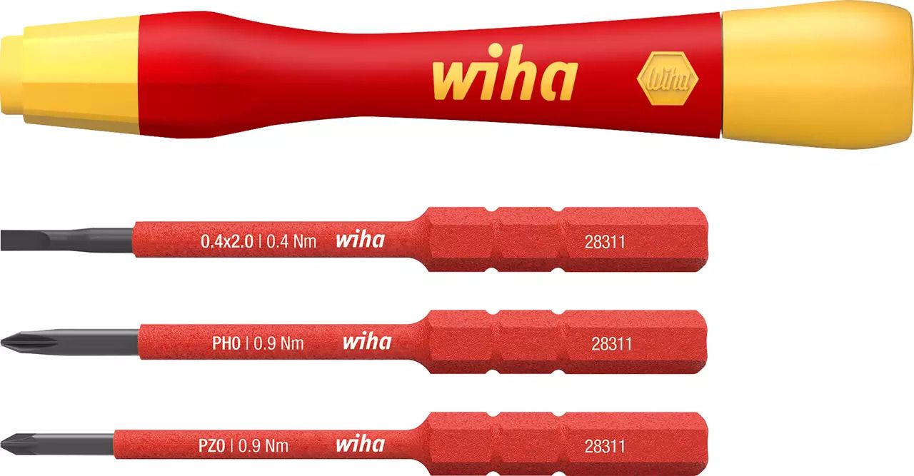 Wiha PicoFinish slimVario 43167 Bitsmejsel med bits, 1000 V