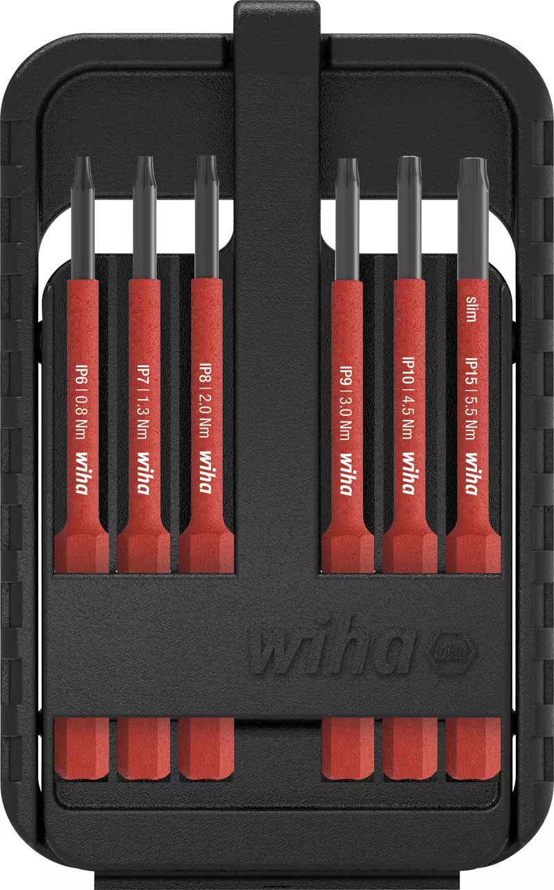 Wiha slimBit 43155 Bitssats 6 delar, Torx Plus, 1000 V