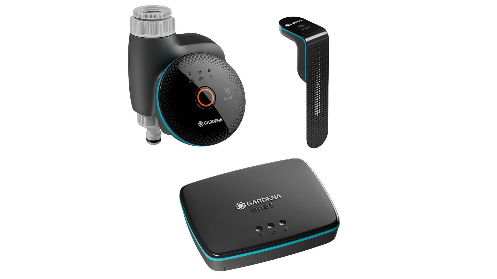 Gardena Smart 970826501 Kastelunohjain sisältäen myös smart Gatewayn ja smart Sensor -anturin