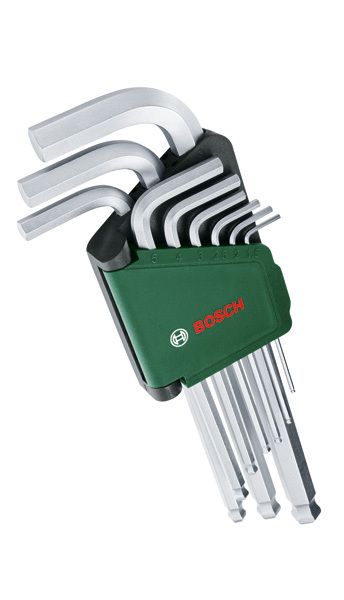 Bosch DIY 1600A032V1 Kuusiokoloavainsarja 9-osainen