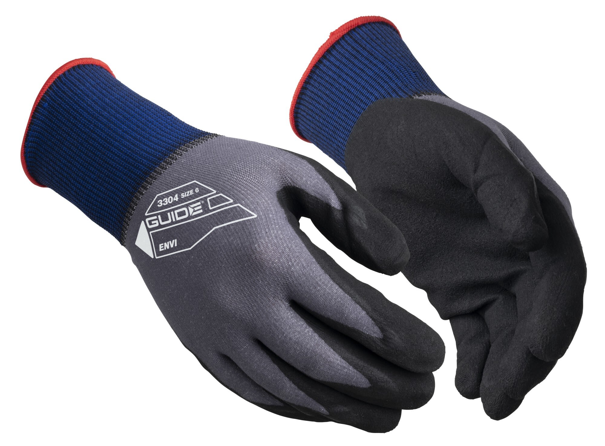 Guide Gloves 3304 Handske nitril, OEKO Tex, latexfri, touch 5