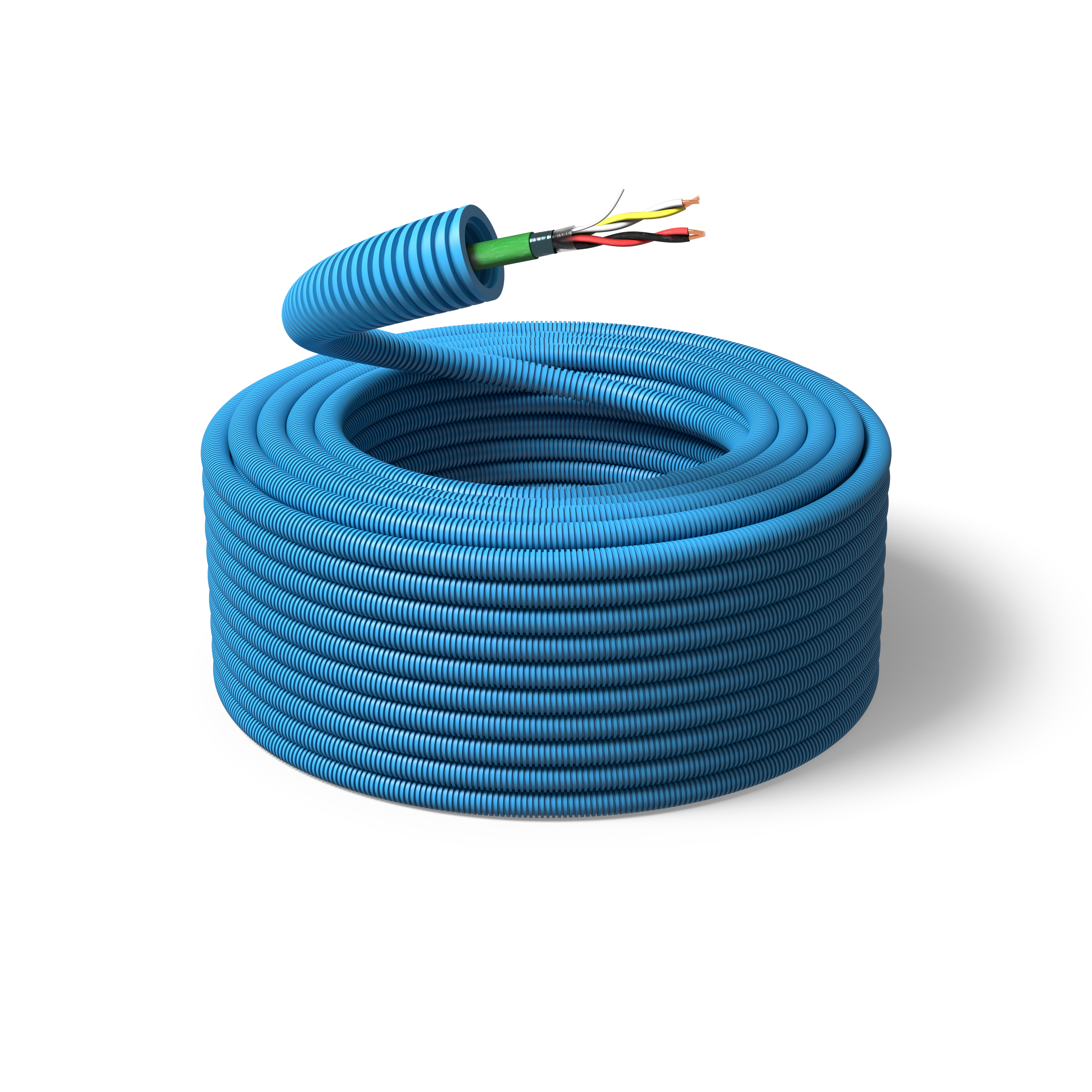 PM FLEX KNX Kabel fördragen, 16 mm x 100 m, 2x2x0,8 mm²