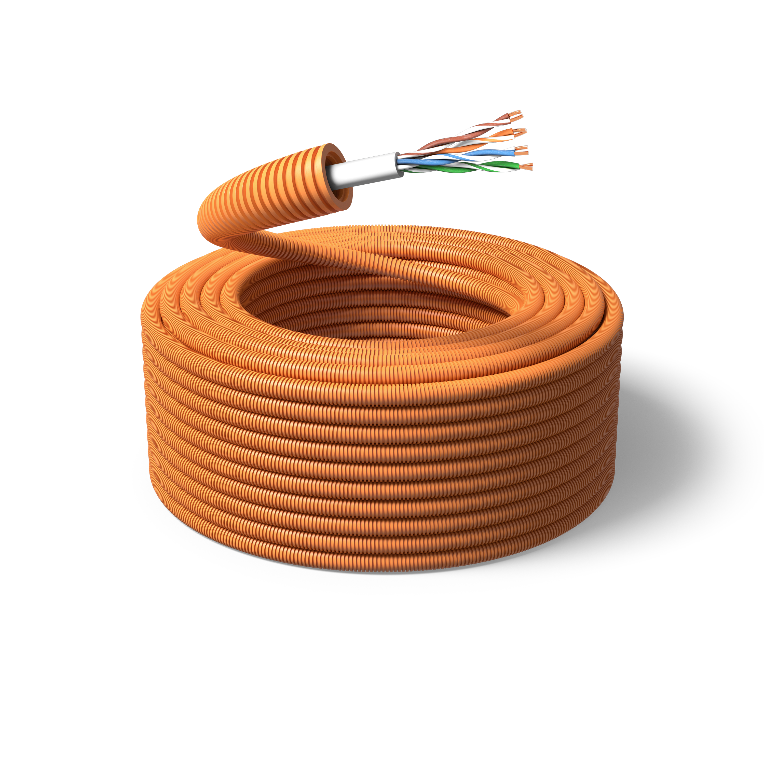 PM FLEX TELE Telekabel fördragen, 16 mm x 100 m, 4x2x0,5 mm²