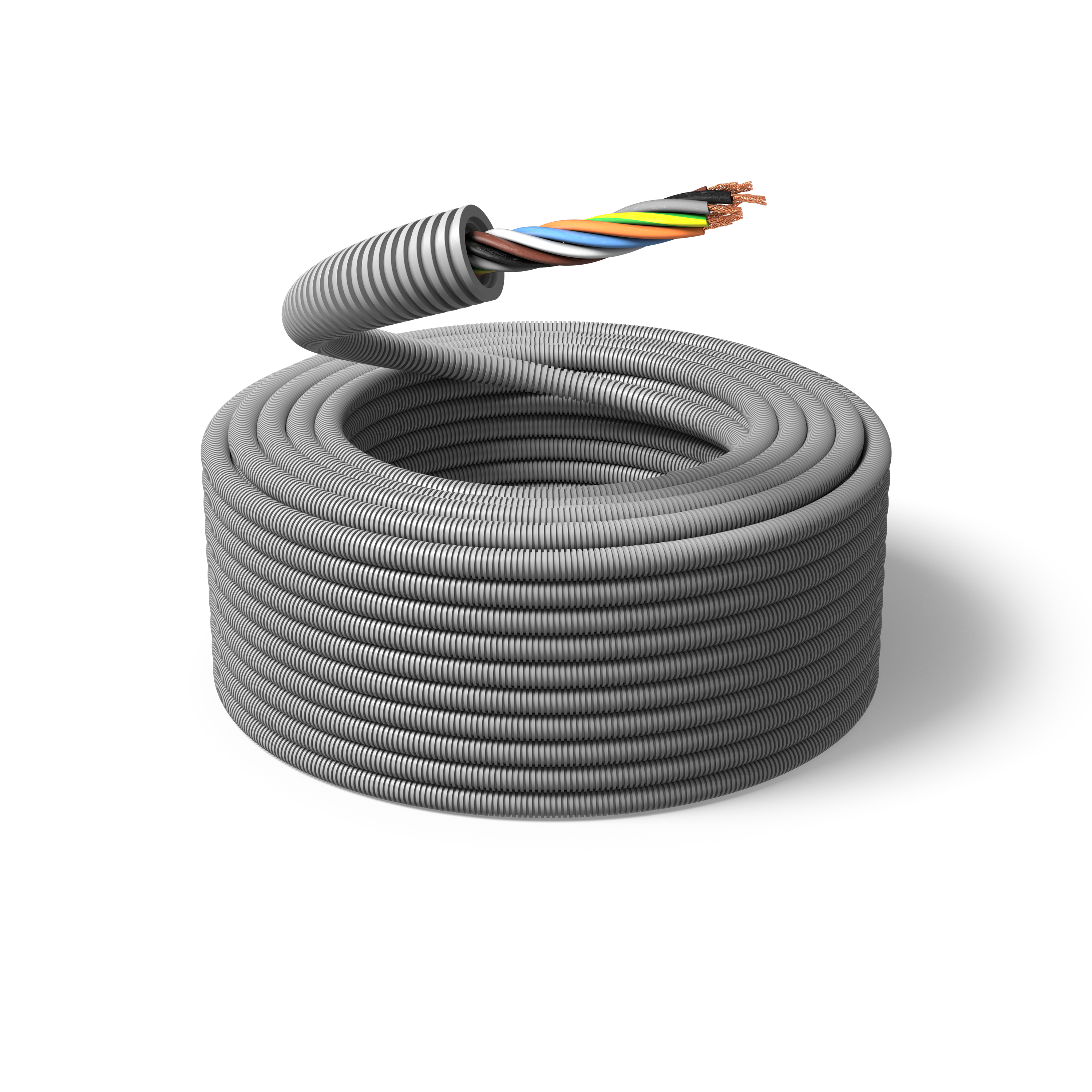 PM FLEX FQ Installationskabel fördragen, 100 m, tvinnad 7G1.5 mm², ytter-Ø20 mm