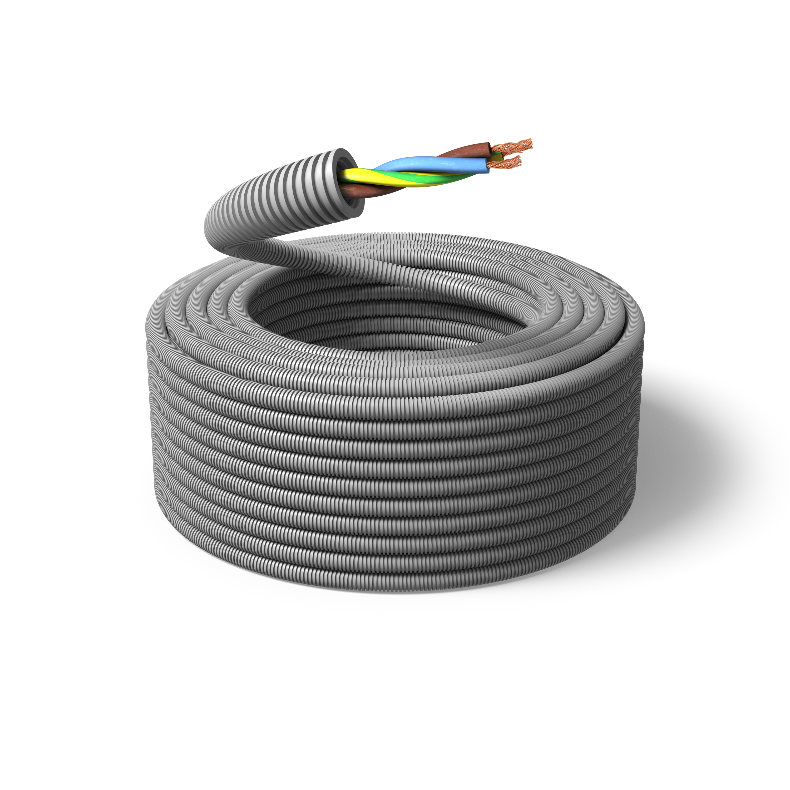 PM FLEX FQ Installationskabel fördragen, 100 m, tvinnad 3G1.5 mm², ytter-Ø16 mm