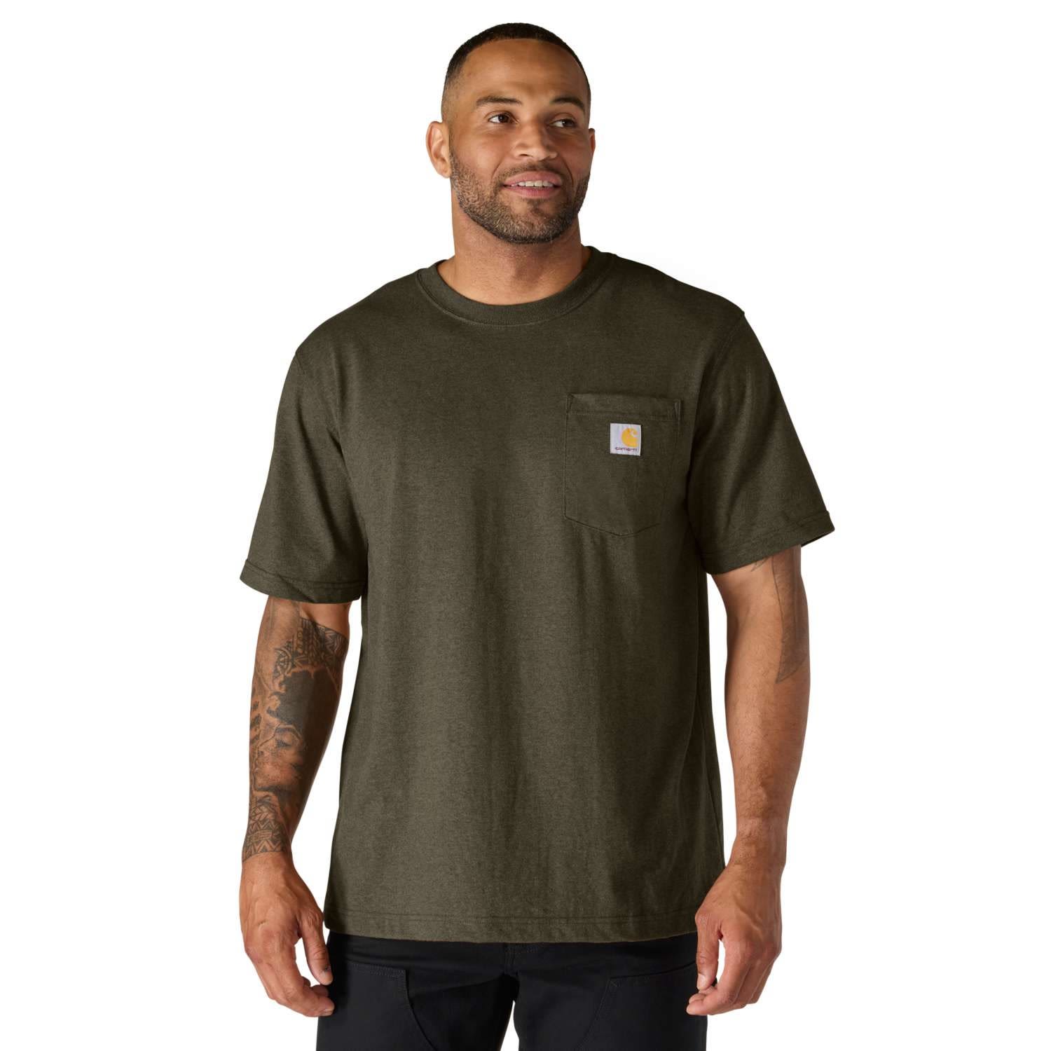 Carhartt Pocket 103296 T-shirt mörkbrun Mörkbrun