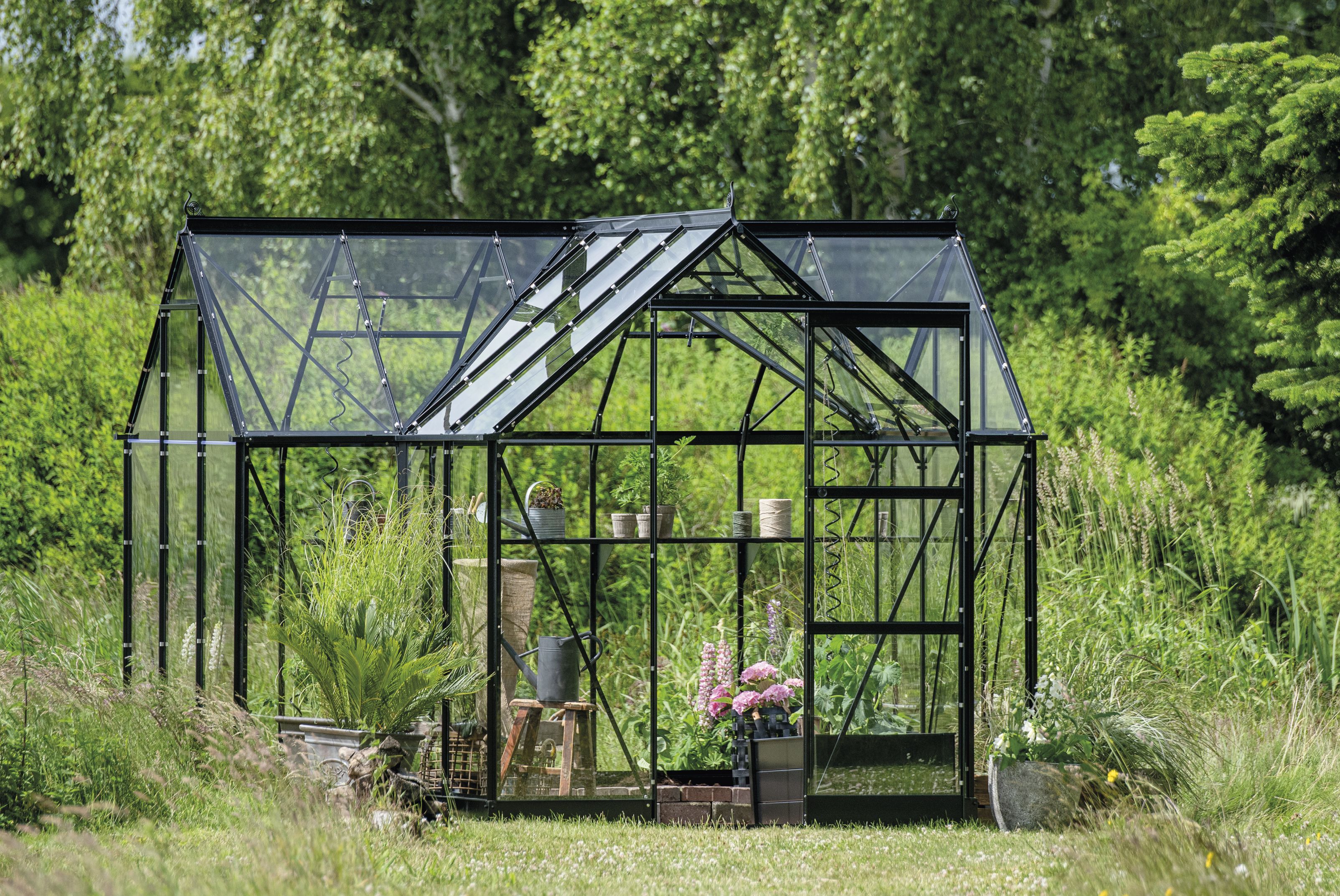 Halls ICON GARDENHOUSE 6 HR01193 Växthus 8,6 m² Svart