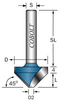 Cobolt 109-453 V-spårfräs