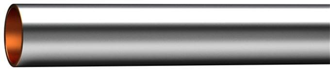 Cupori 120 Kopparrör förkromade, halvhårda, 10 x 0,8 mm, 2,75