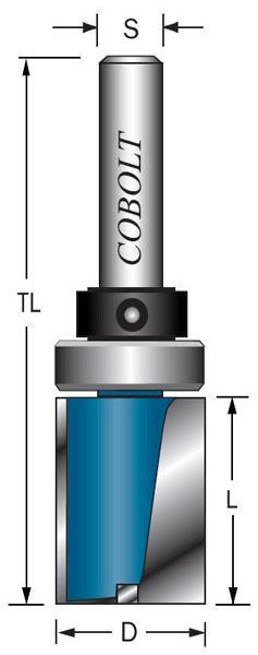 Cobolt 203-112L Mallfräs med styrlager