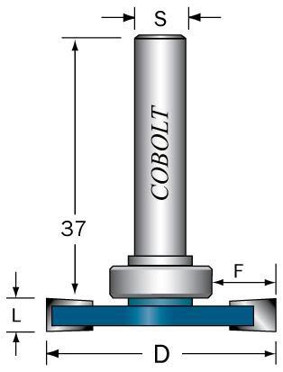 Cobolt 213-8009 Skivnotfräs L=8, F=9, D=36