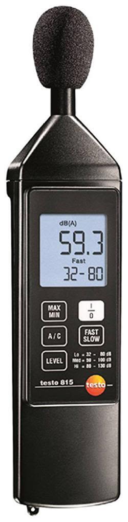 Testo 815 Ljudmätare 31,5 Hz - 8 kHz