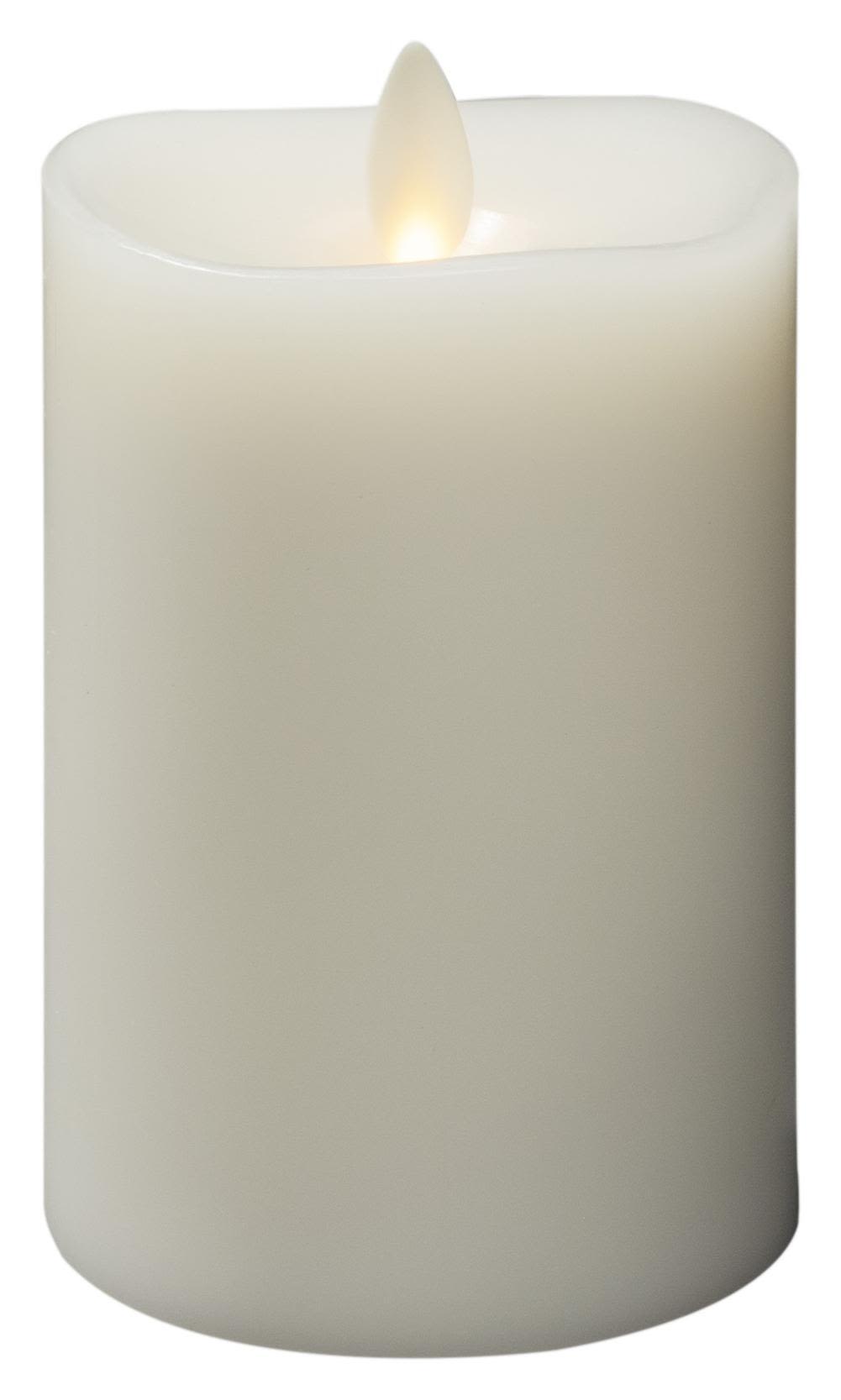 Konstsmide 1601-115 Vaxljus gräddvit, varmvit, LED 7.6x14 cm