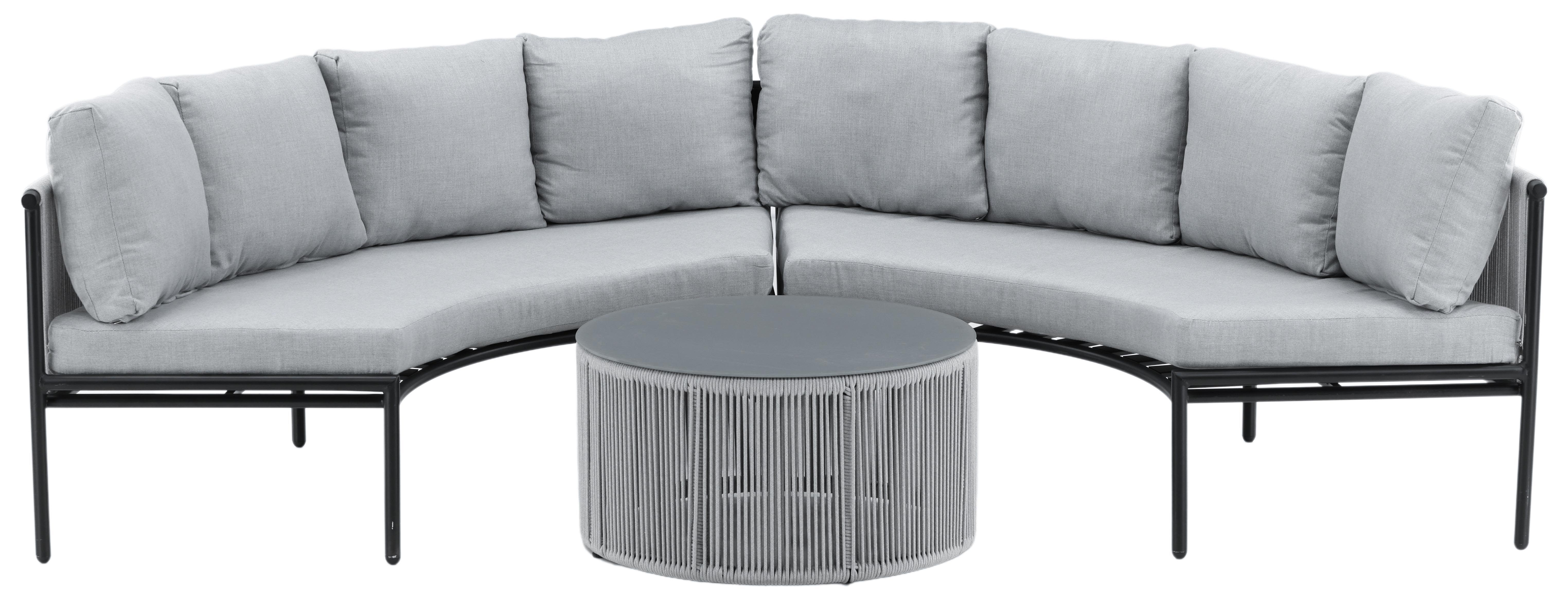 Venture Home Virya 2084-408 Loungeset soffa, bord, grått/svart
